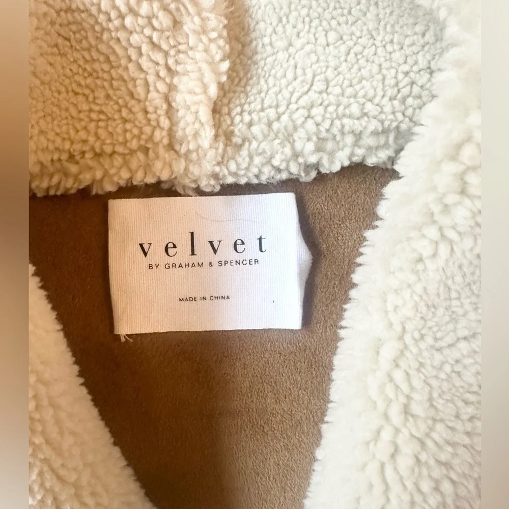 Velvet by Graham & Spencer Faux Suede Shearling Draped Lined Reversible Vest